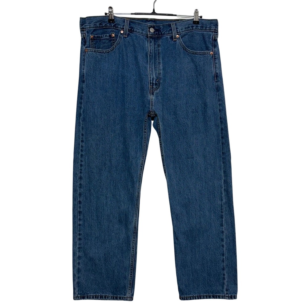 Levis 505 Jeans Mens Measures 40X29 Tag 40x30 Blue Regular Fit Straight Workwear